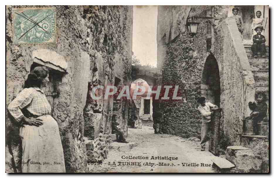 La Turbie (Alpes-Maritimes) — Vieille Rue — Collection Artistique, phot. Gilletta, Nice, n° TOT2