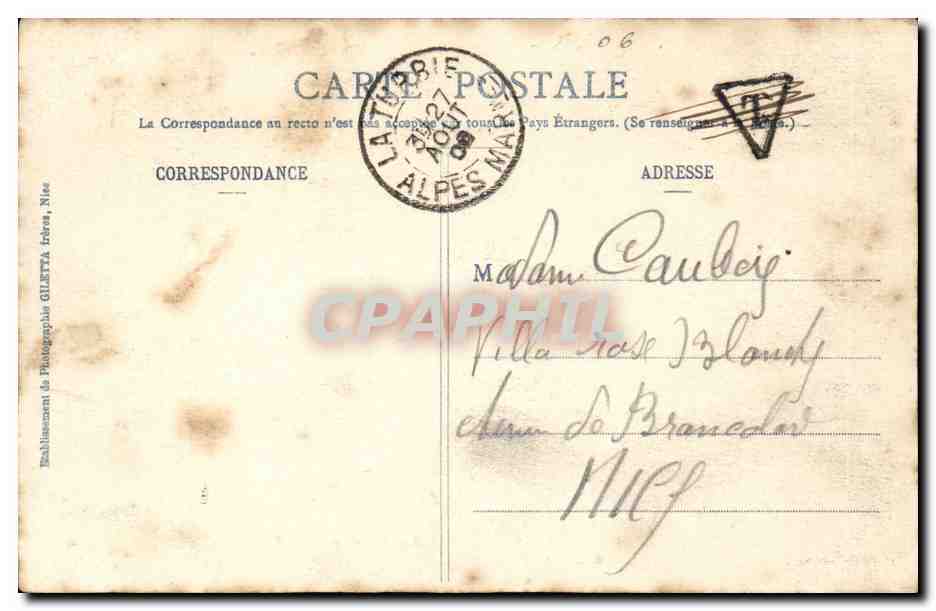 La Turbie (Alpes-Maritimes) — Vieille Rue — Collection Artistique, phot. Gilletta, Nice, n° TOT2 — Reverso