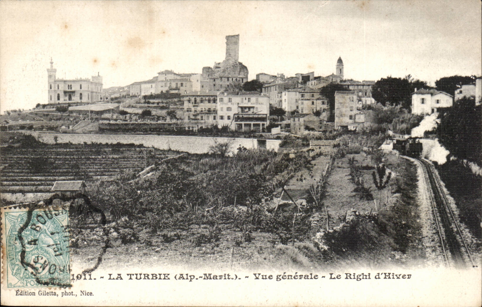 La Turbie - Vue Generale - Le Righi d'hiver - CPA 