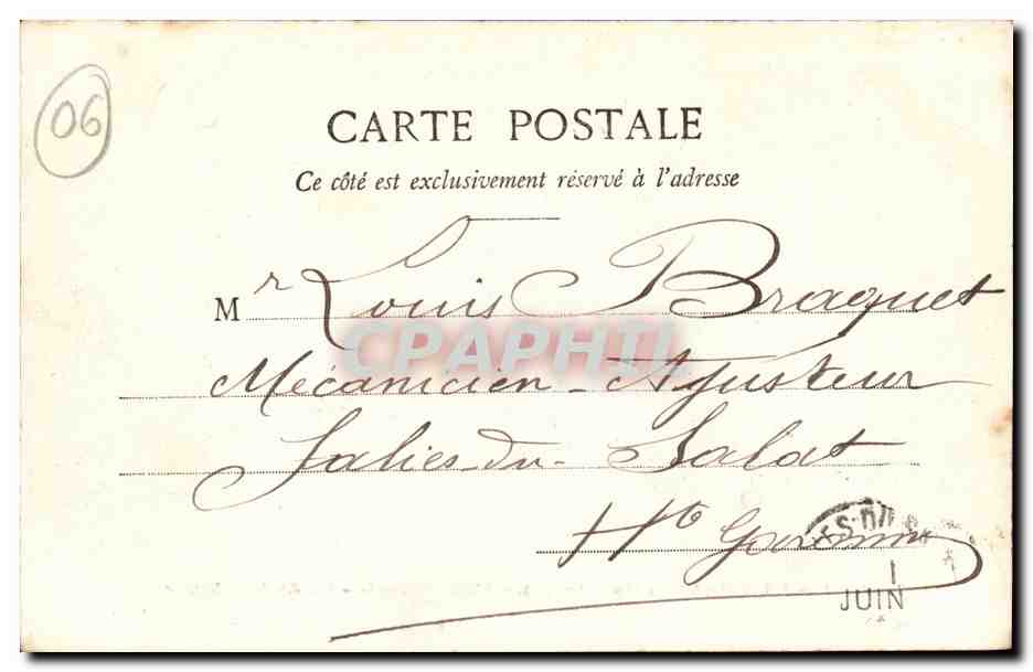 La Turbie - Vue Generale - Le Righi d'hiver - CPA  — Rückseite
