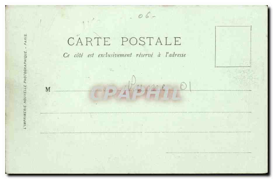 Grasse CPA La fontaine Sainte CEcile et le jeu de ballons — Rückseite