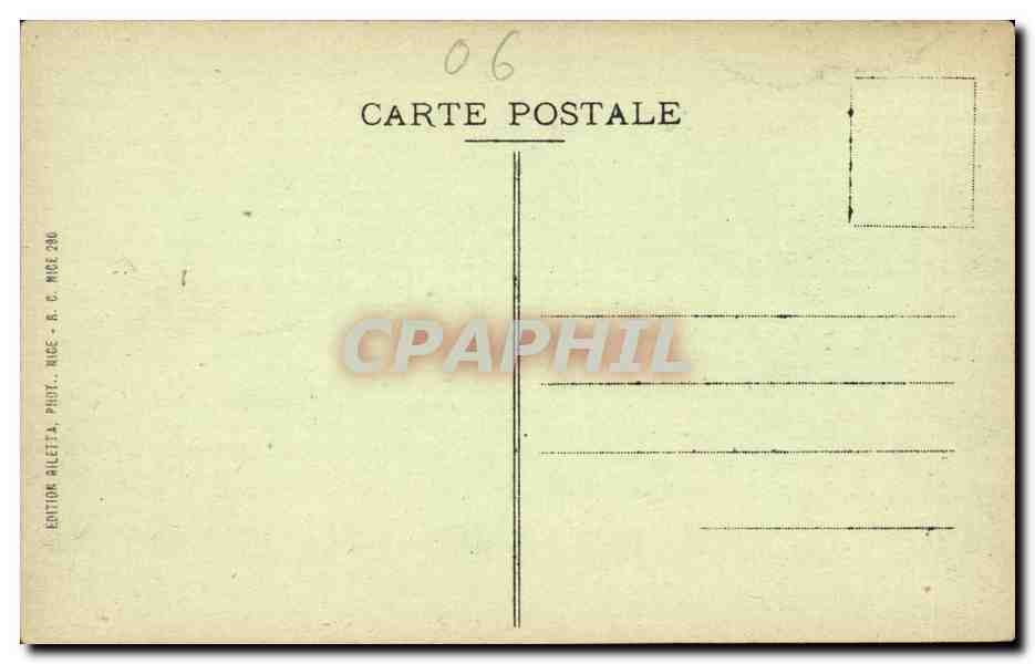 Monaco CPA Palais du prince et tete de chien  — Verso
