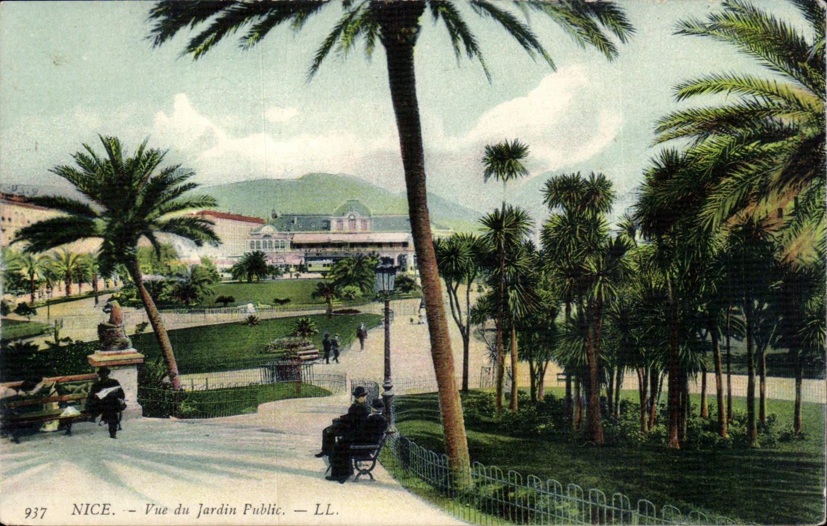 Nice CPA Vue du jardin public