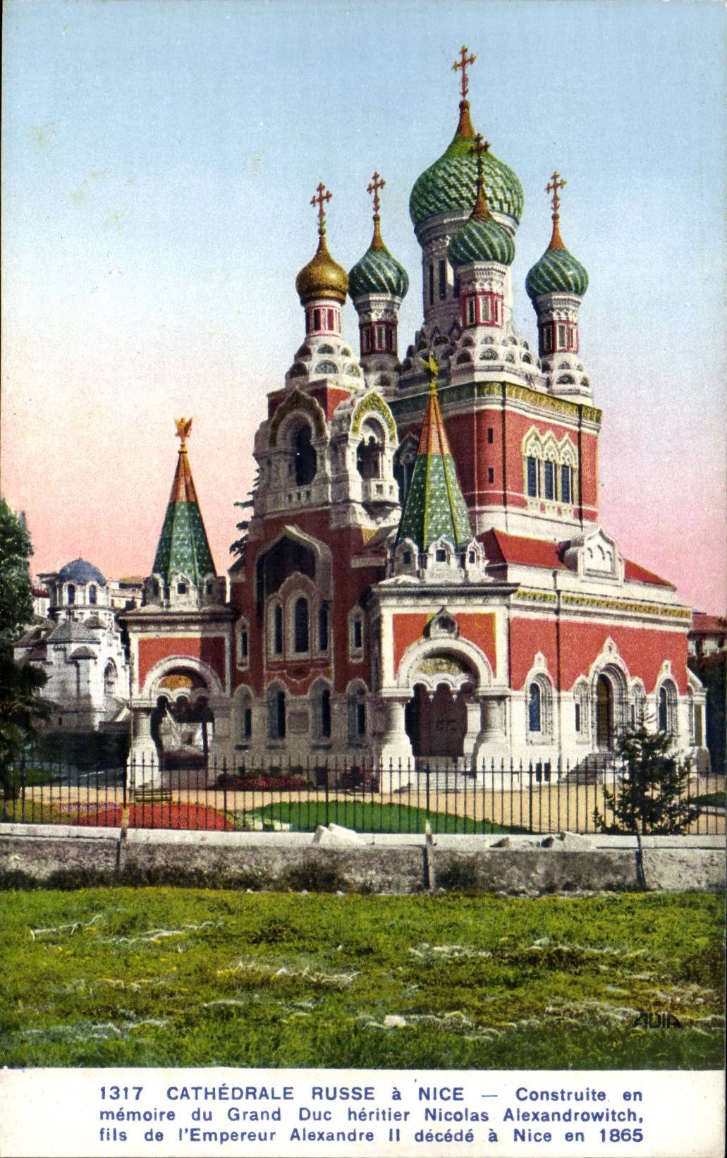Nice CPA CAthedrale Russe a Nice (Russia Russie Russian church)