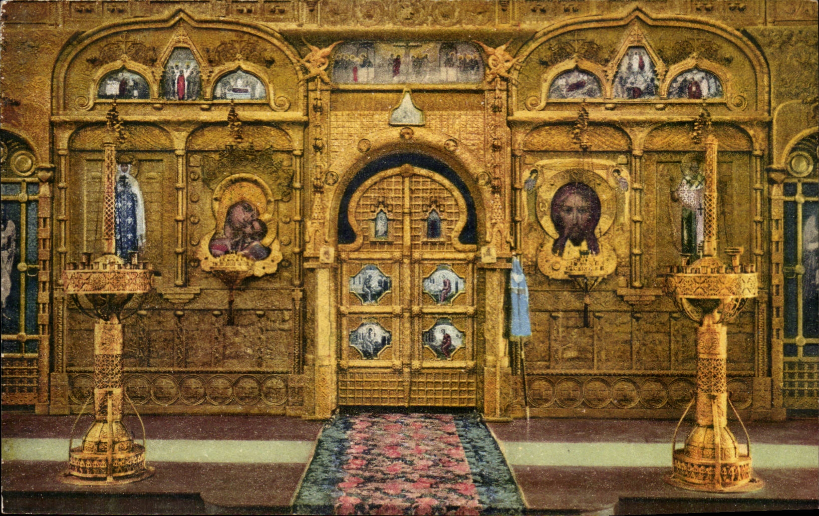 Nice CPA Interieur de la Cathedrale Russe a Nice (Russia Russie Russian church)