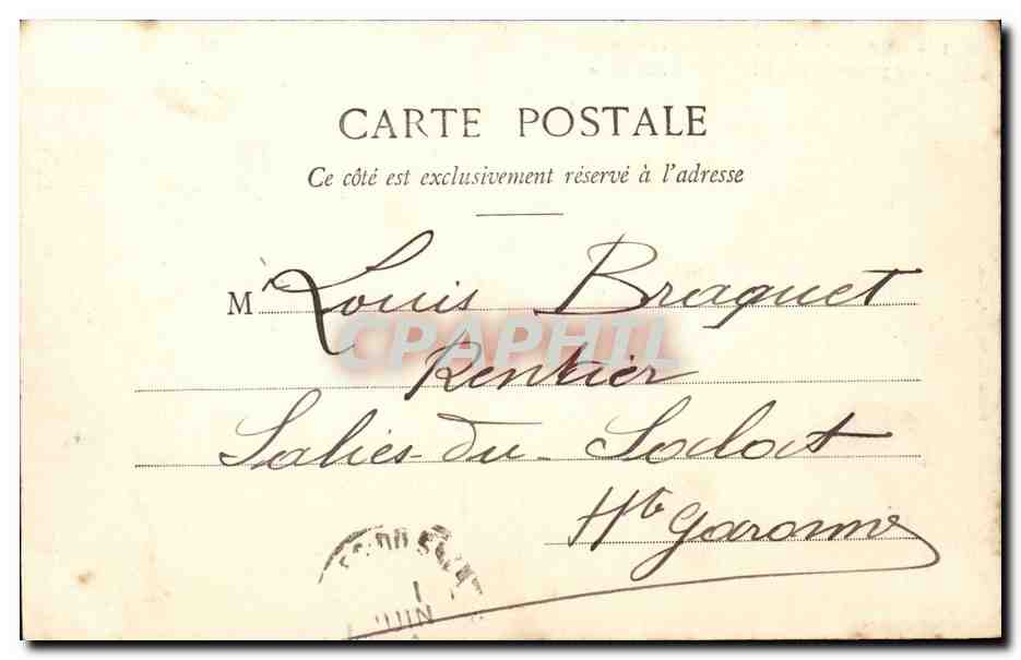 Beaulieu - Vue Generale - Vue prise depuis la Petite Afrique - CPA  — Verso
