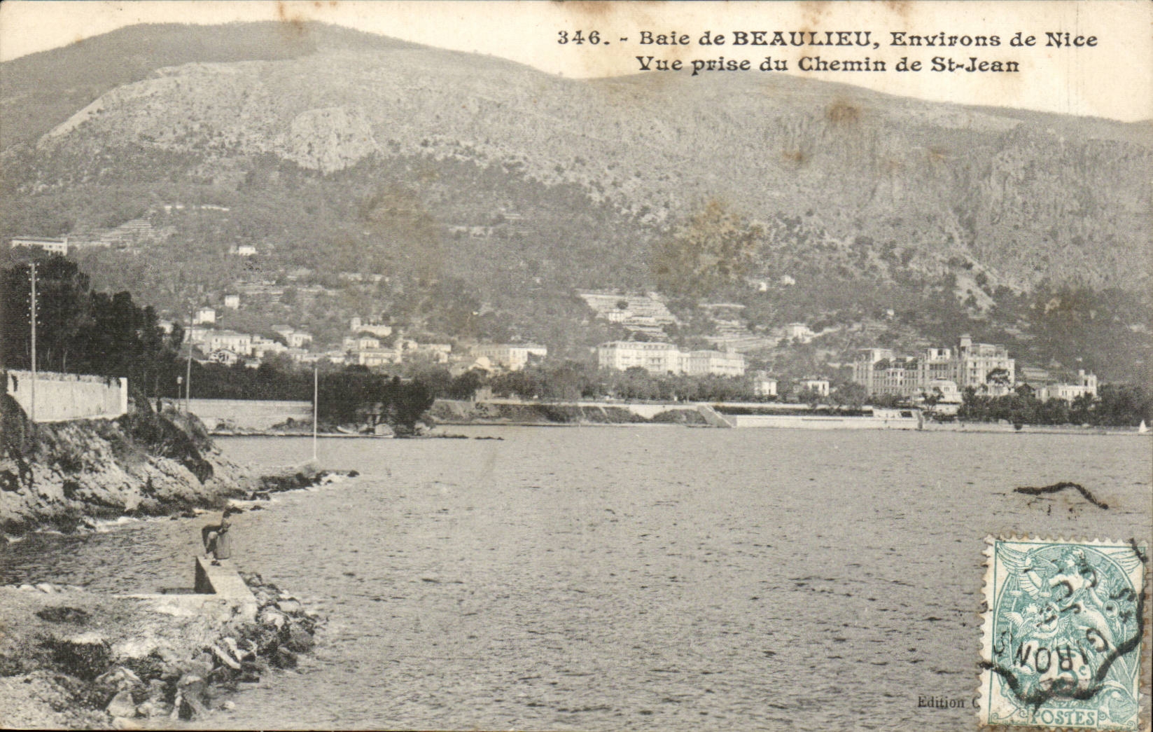 Environs de Nice - Vue prise du Chemin de St Jean - CPA 