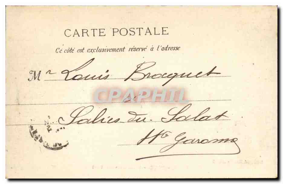 Nice - Interieur du Port - CPA  — Rückseite