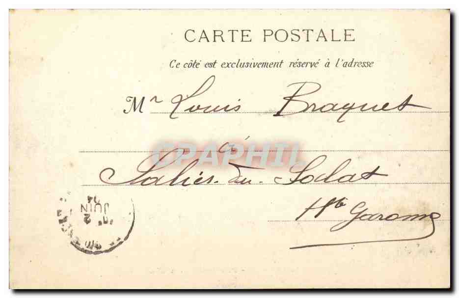 Nice - Promenade du Chateau - CPA  — Rückseite