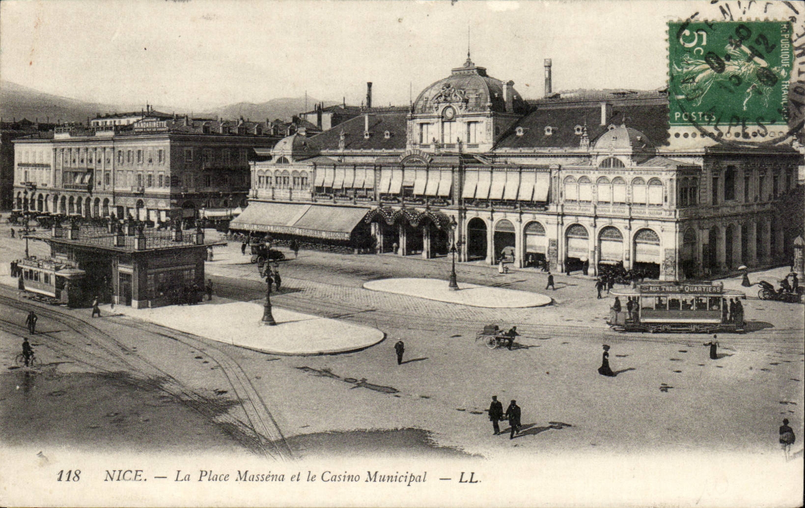 Nice — La Place Masséna et le Casino Municipal — LL. n°118