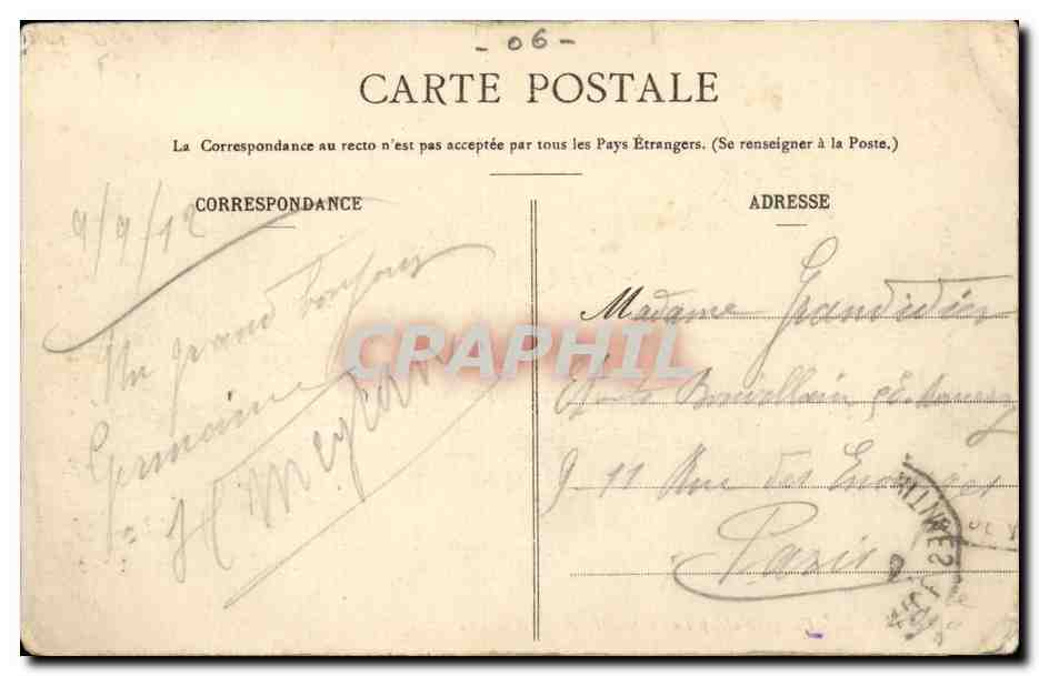 Nice - Vue Generale prise du Montboron - CPA  — Verso