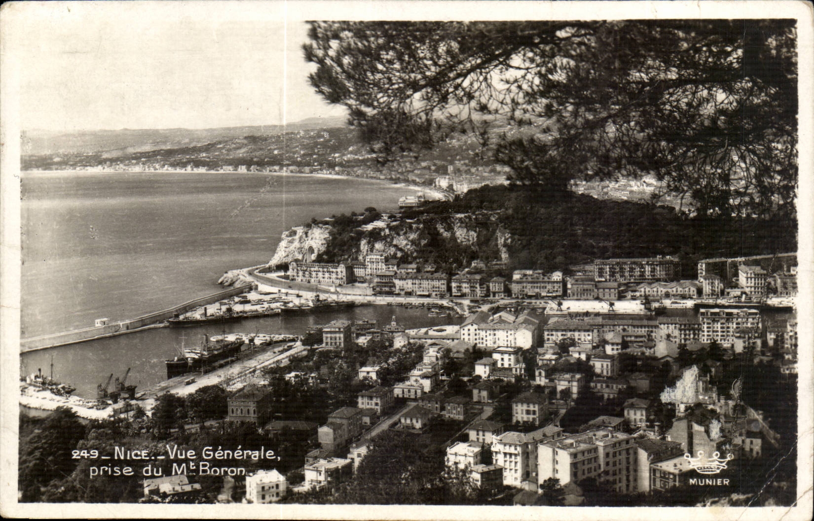 Nice - Vue Generale prise du Mt Boron - CPA 