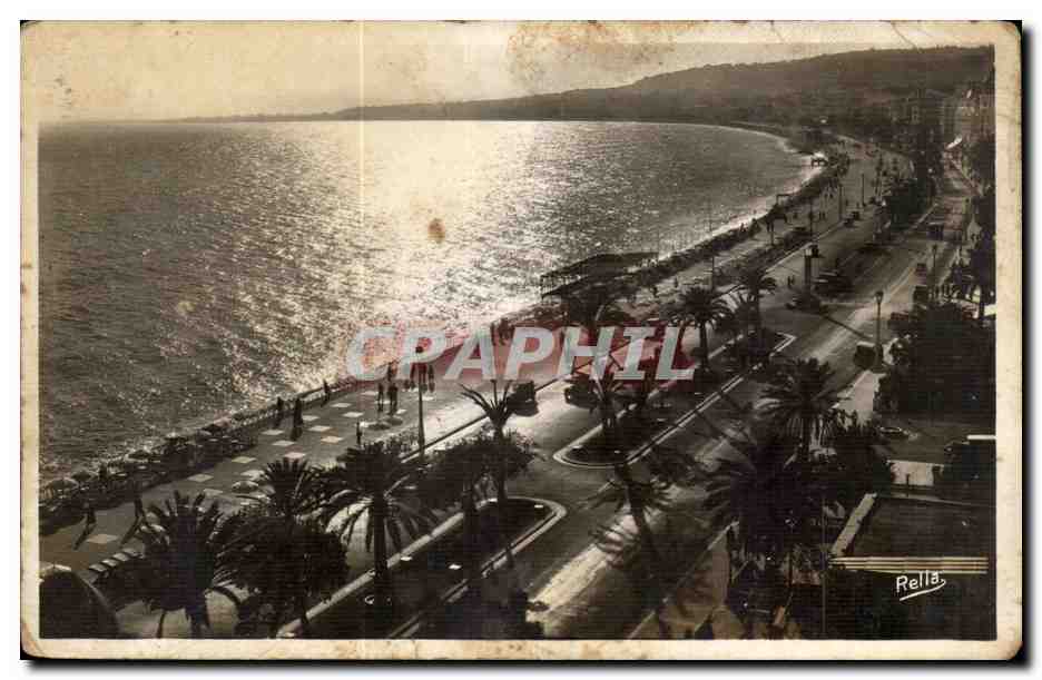 Nice - Couchant sur la Promenade des Anglais - CPA 