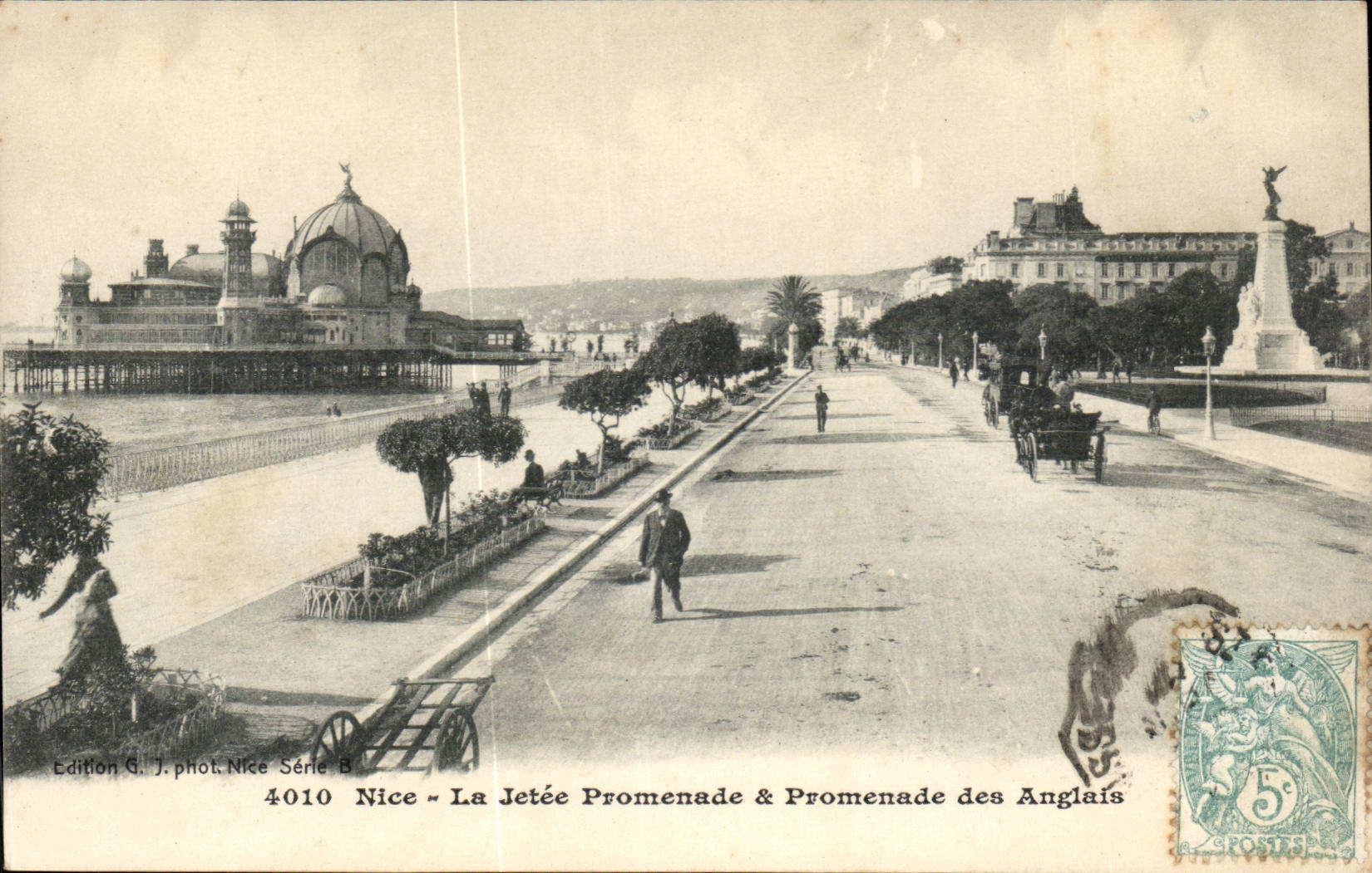 Nice - La Jetee Promenade et Promenade des Anglais - CPA 