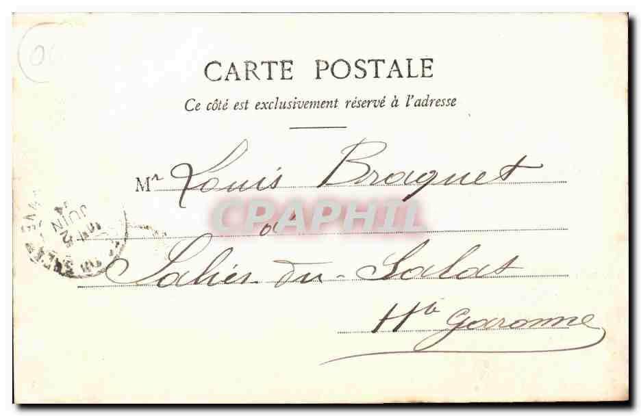 Nice - Promenade du Midi et Blanchisseuses du Paillon — Édition Giletti, phot. Nice, n° 104 — Verso