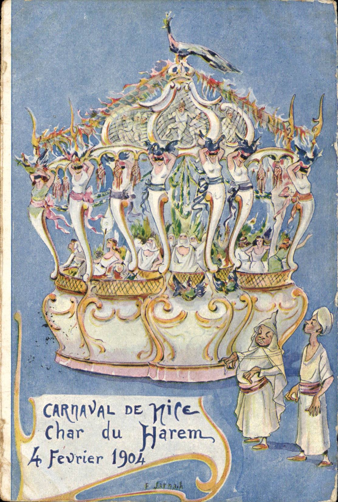 Nice CPA CArnaval de Nice 4 fevrier 1904