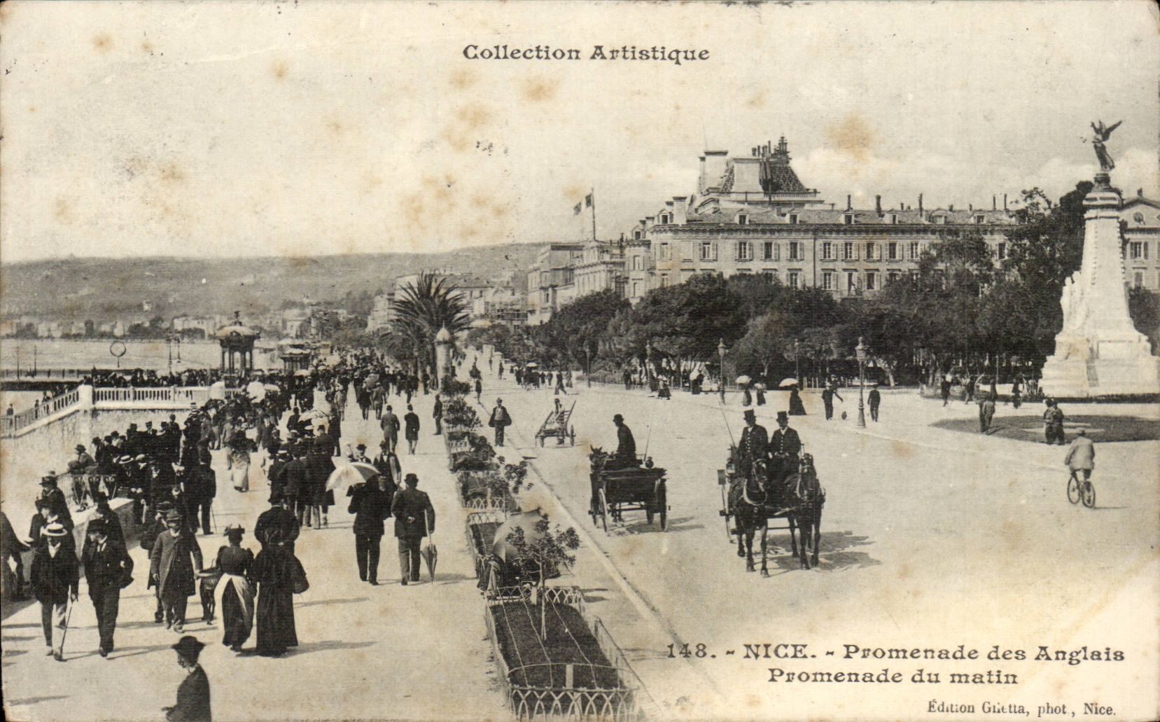 Nice CPA Promenade des anglais Promenade du matin
