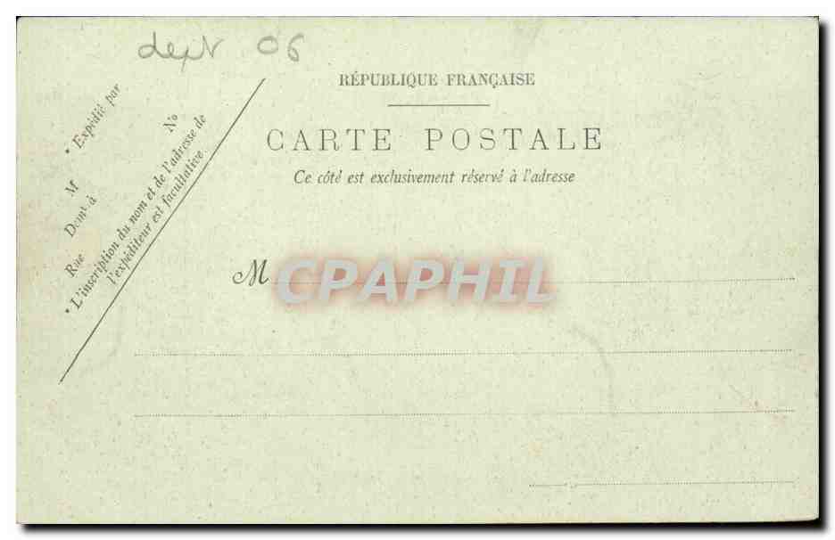Nice CPA L'entree du casino — Rückseite