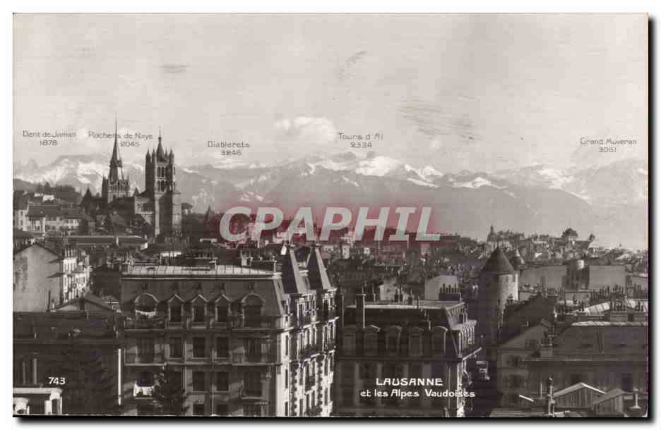 Suisse Lausanne cPA Alpes Vaudoises