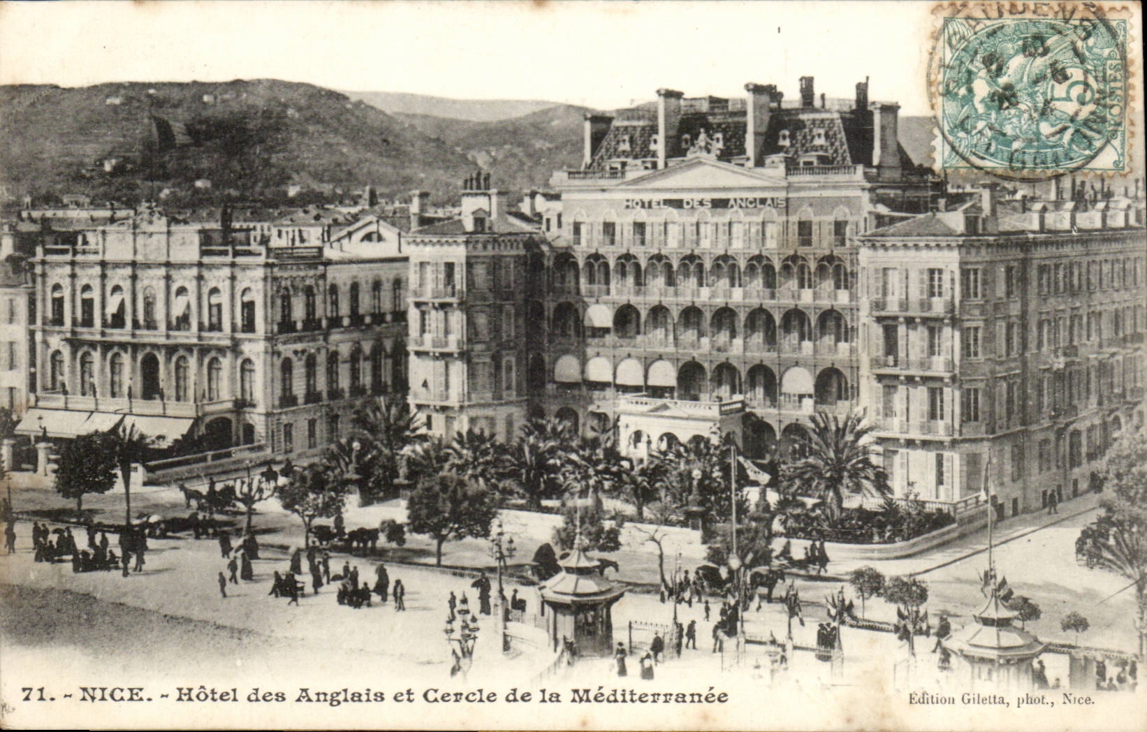 Nice CPA Hotel des anglais et cercle de la Mediterranee