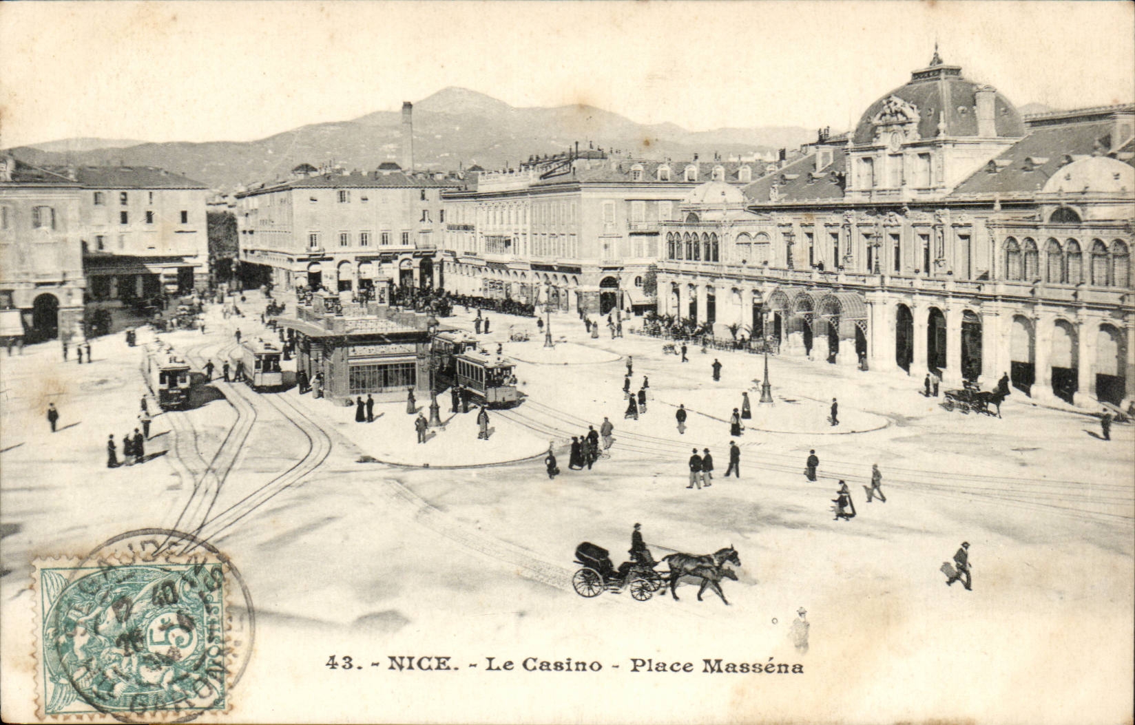 Nice CPA Le casino Place massena