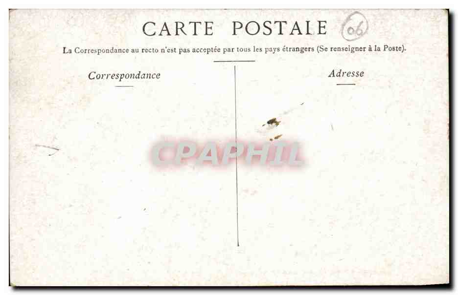 Nice CPA Promenade des anglais — Rückseite