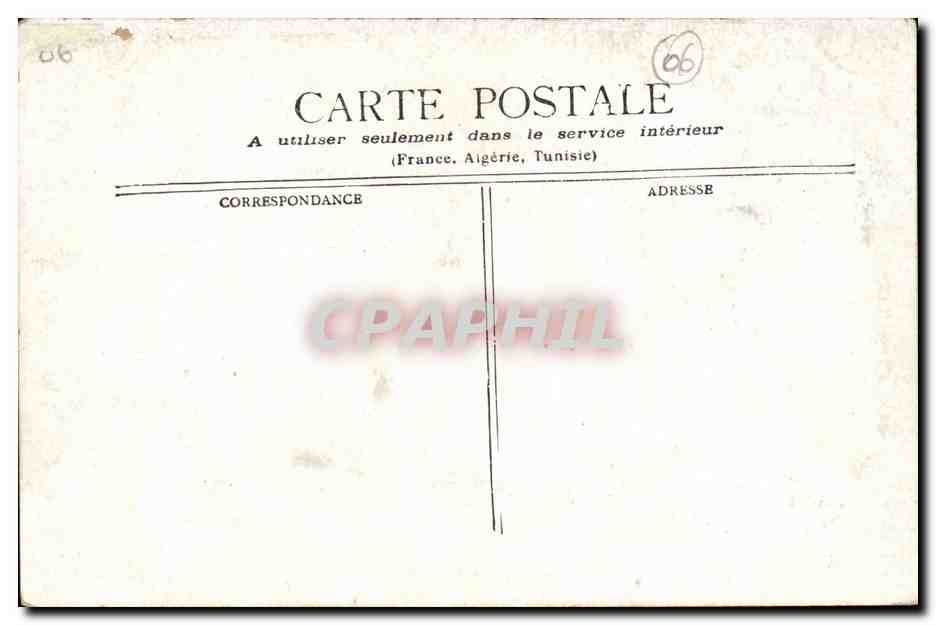 Nice CPA Restaurant de la reserve — Verso