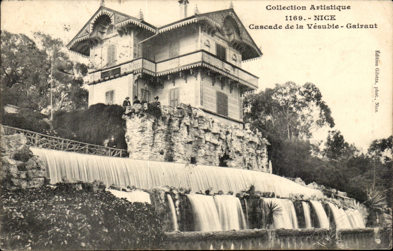 Nice CPA Cascade de la Vesubie Gairaut