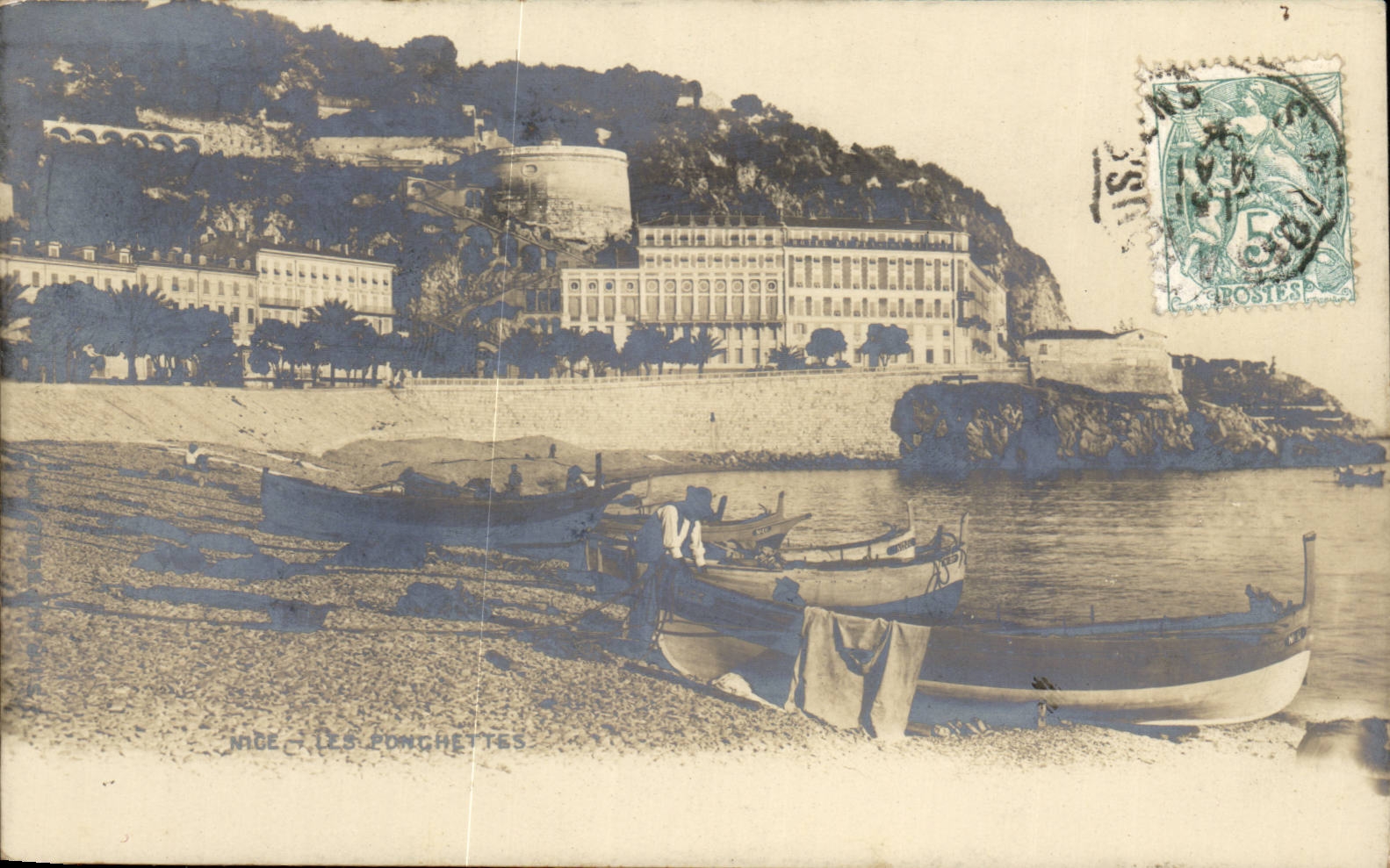 Nice CPA Les Ponchettes (bateau)