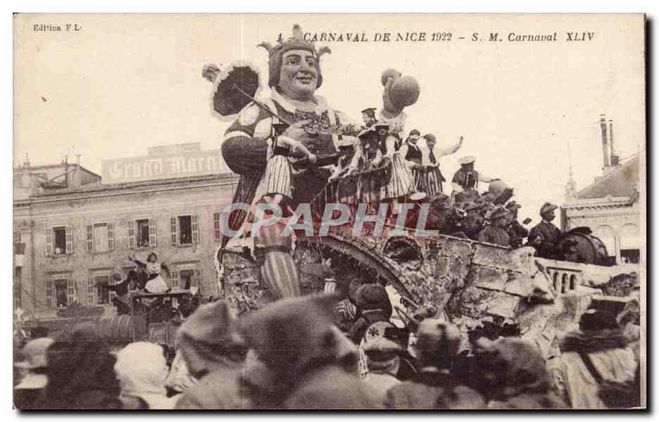 Karneval von Nice 1922 — S. M. Karneval XLIV — Edition F. L.