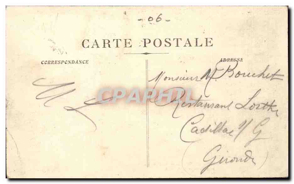 Nice CPA La plateforme du chateau et panorama de la ville — Verso
