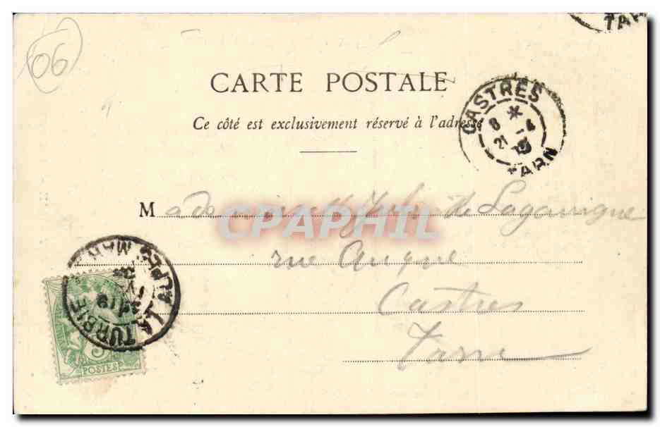 La turbie CPA Vieille rue — Rückseite