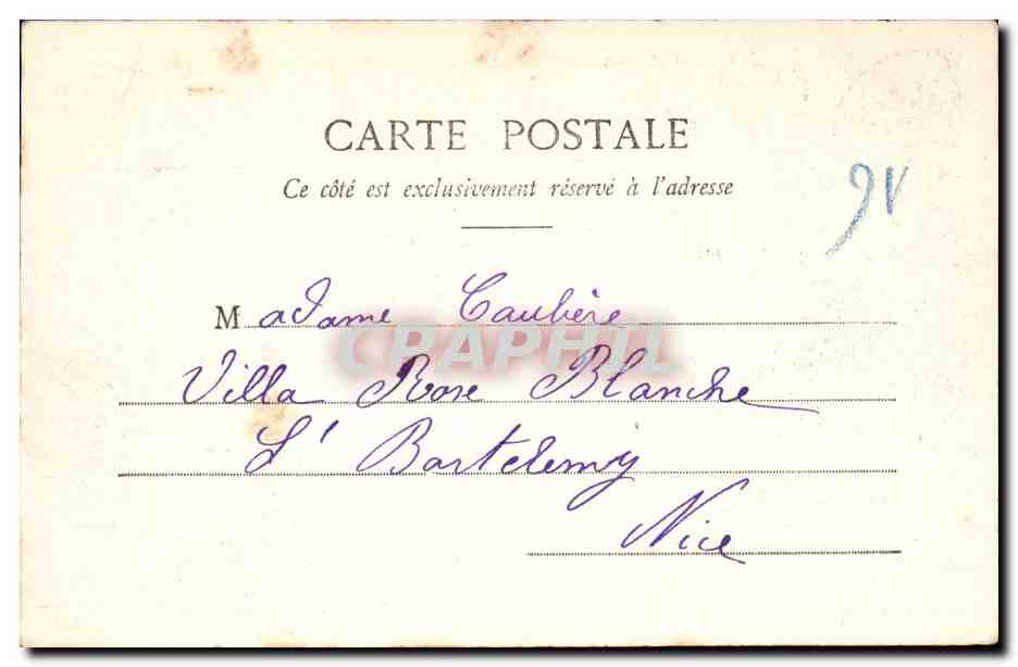 Antibes et port de la Salis CPA — Back