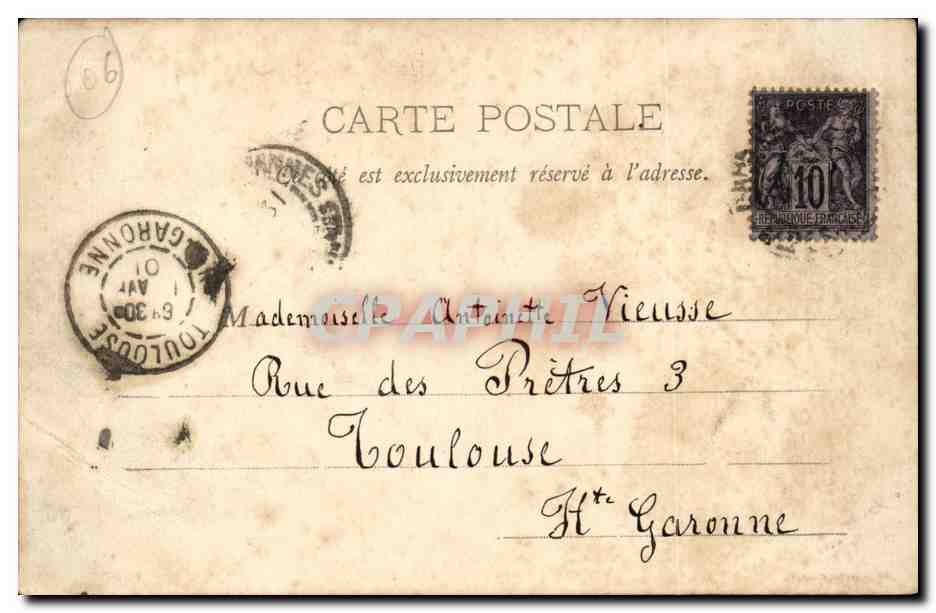 Cannes CPA Le Suquet — Verso