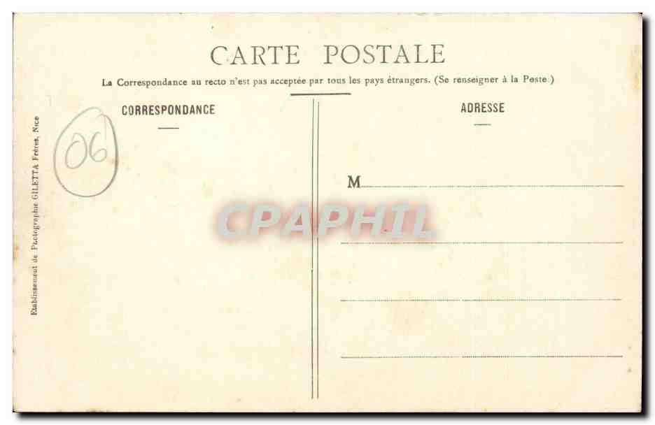 Berre les Alpes CPA  — Rückseite