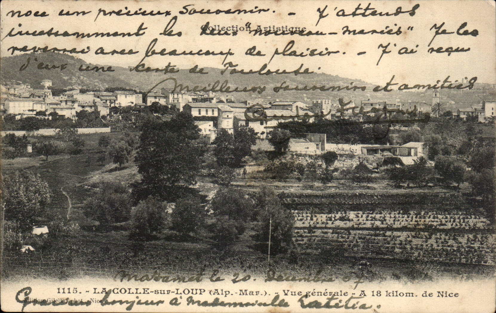 Lacolle sur Loup CPA Vue generale
