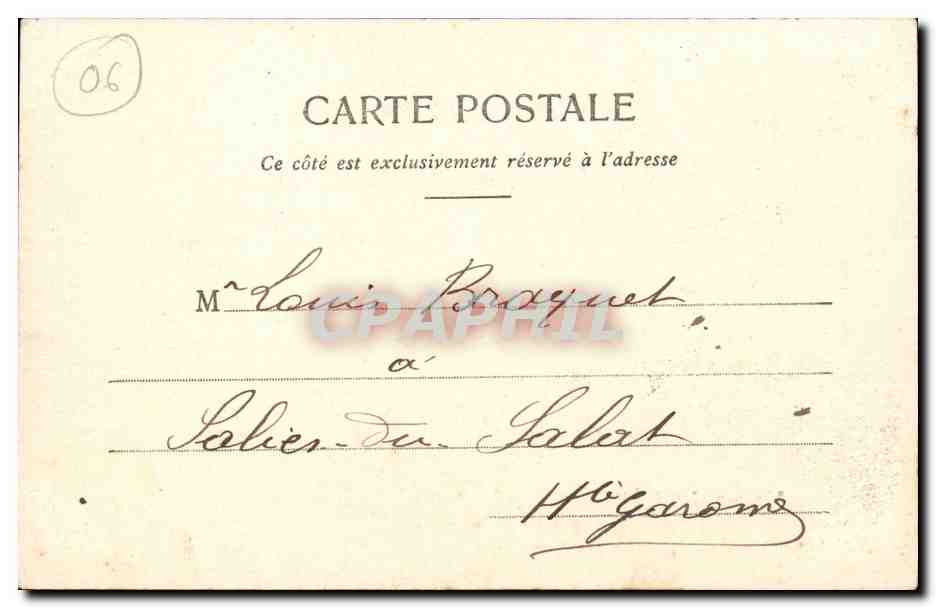 Casa Dorata — Hotel-Ristorante, Quai Courbet, Villefranche, nei dintorni di Nizza — Edizione Giletta, fotografia, Nizza — Verso