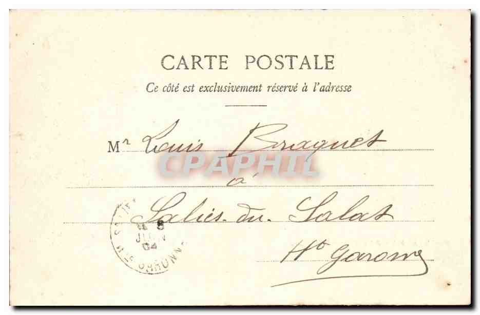 Villefranche - L'Escadre — Édition Giletta, Nice, n° 300 — Verso