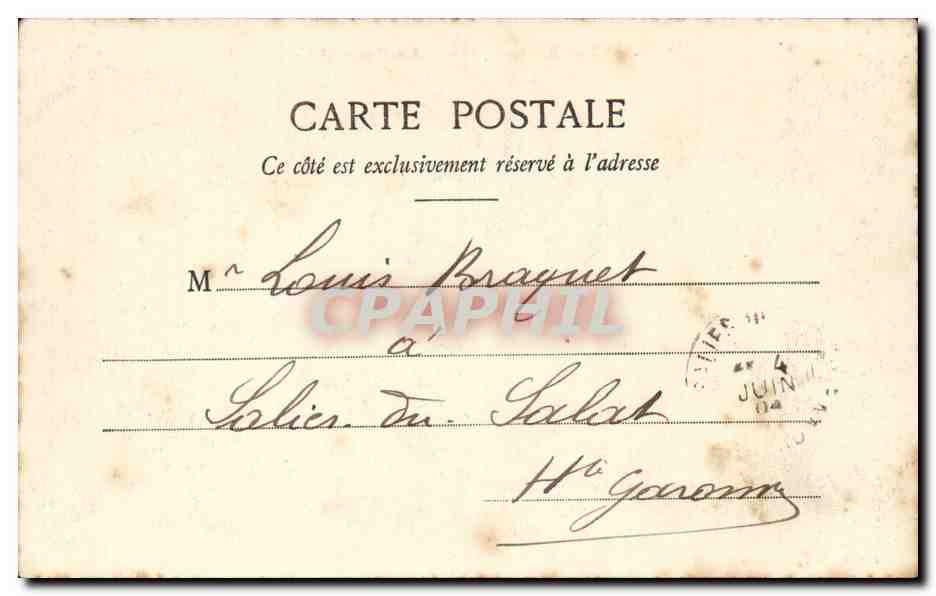 Villefranche - La Rade et l'Escadre — Édition Cletia, n° 305 — Verso