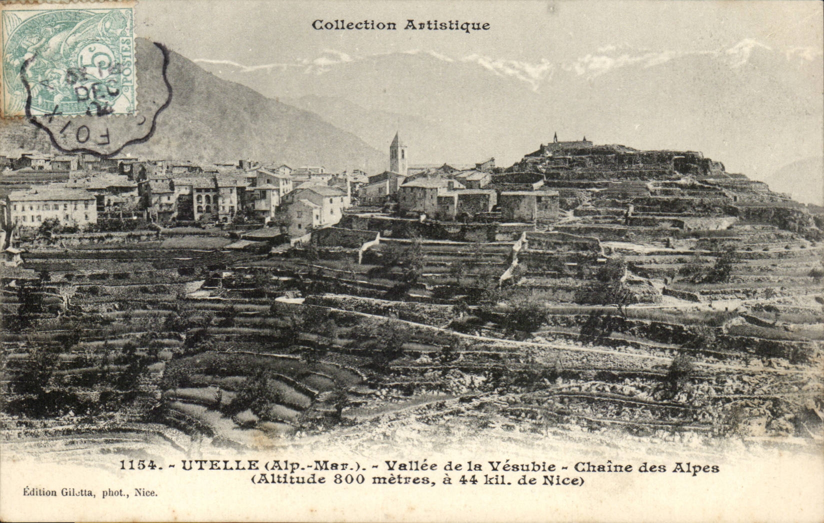 Utelle CPA Vallee de la Vesubie Chaine des alpes 