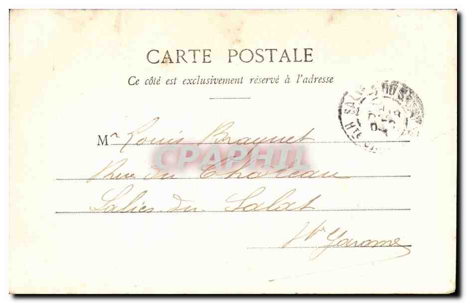 Saorge CPA Vallee de la Roya Vue prise de la sortie des gorges — Rückseite