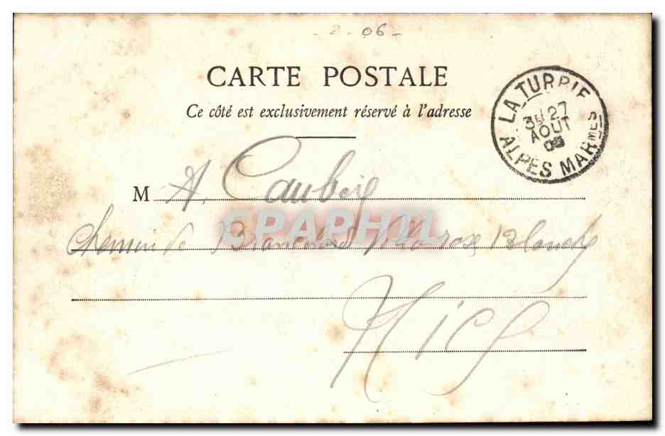 La Turbie — Chemin de fer à crémaillère de Monte-Carlo — Édition Giletta, phot. Nice — Reverso