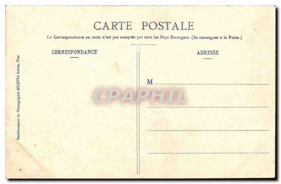 Touet de Beuil CPA ligne du sud de la France  — Rückseite