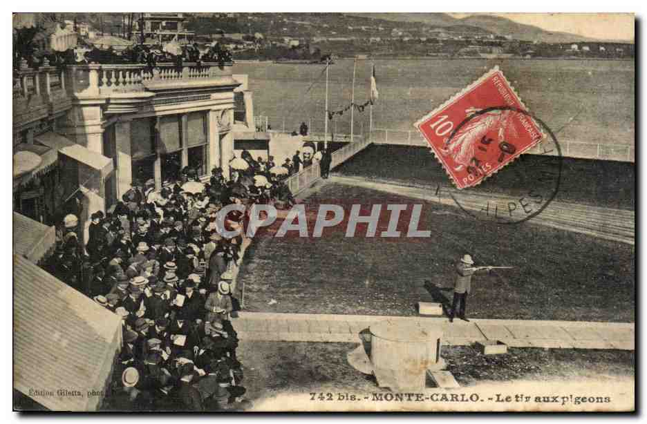 Monaco - Monte Carlo - Le tir aux pigeons - CPA 