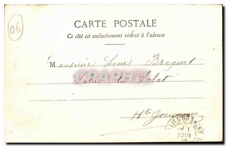 La Turbie — Chemin de fer à crémaillère — Édition Gilletta, phot. Nice, n°1001 — Reverso