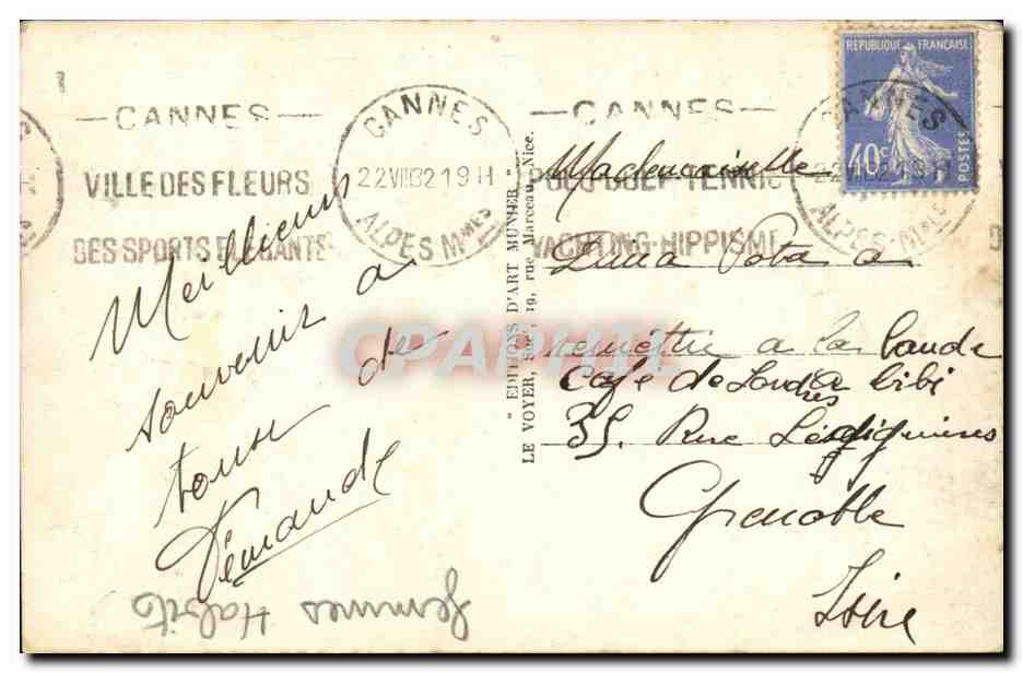 Cote d'Azur - Pyjamas - Femmes - beautiful card - CPA  — Rückseite