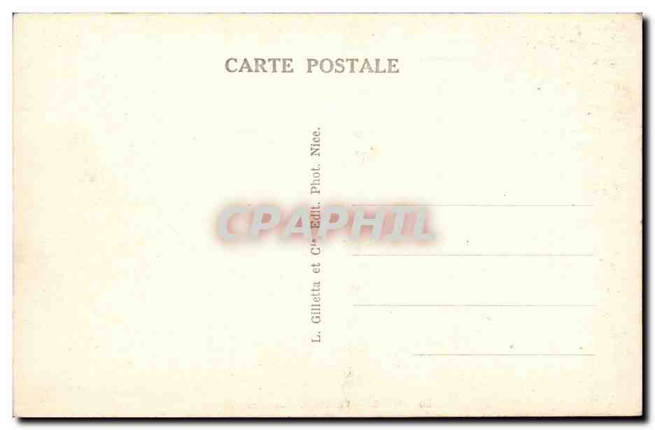 Nice - la Plage - Le Mont Boron - CPA  — Rückseite