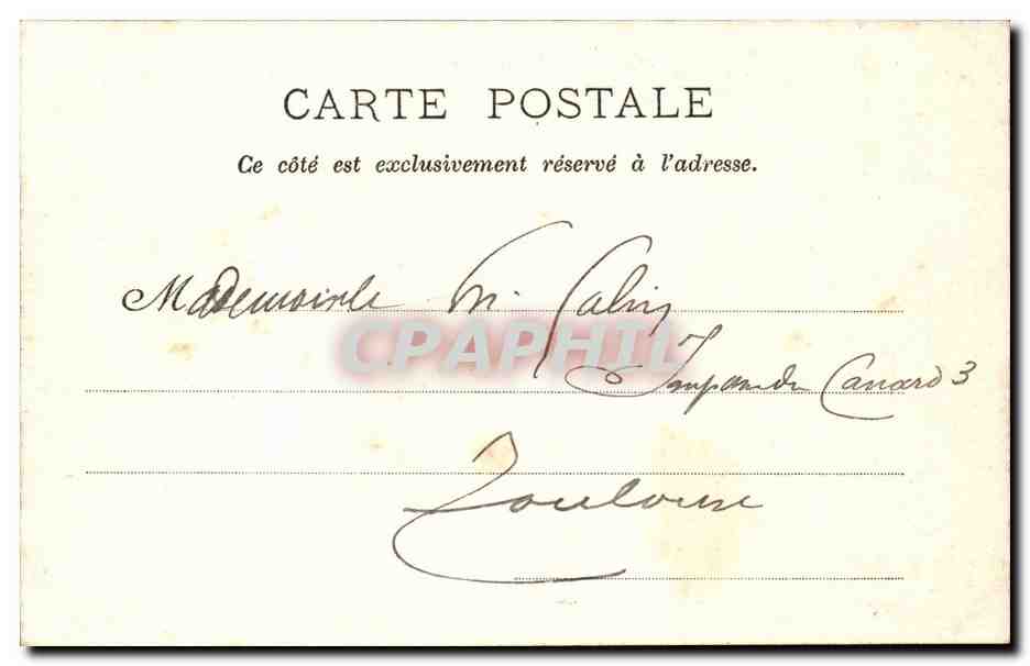 Nice - Le Casino Municipal - CPA  — Rückseite