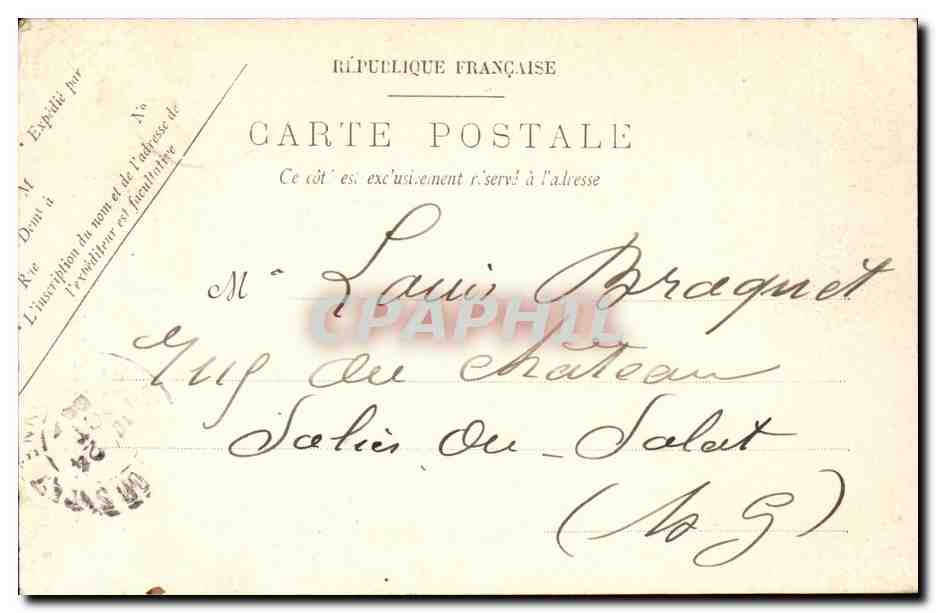 Nice - Le Croix de Marbre - CPA  — Rückseite