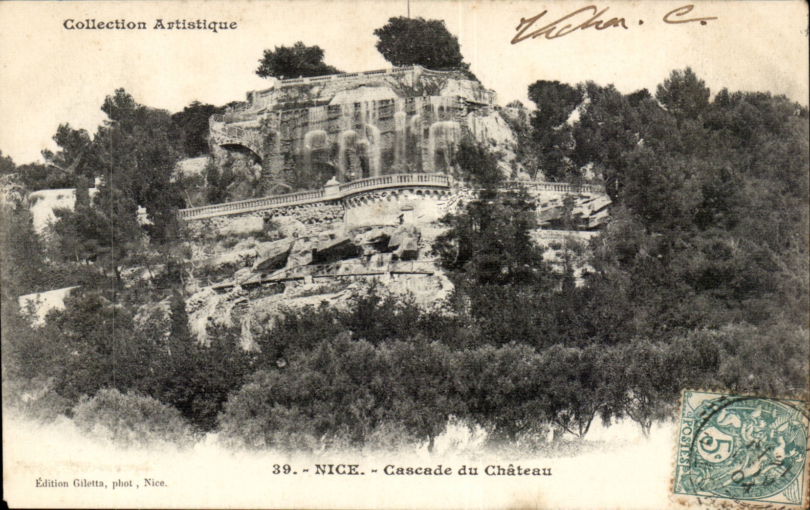 Nice - Cascade du Chateau - CPA 